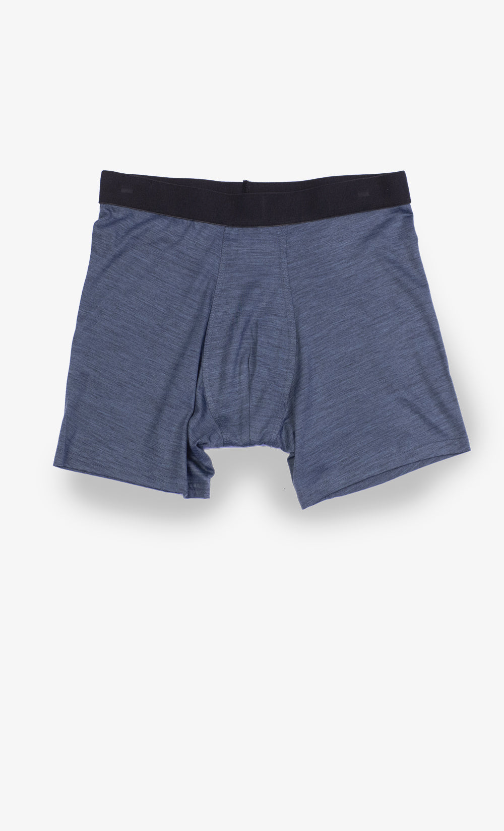 Blue Grey Heather Merino Boxer Shorts