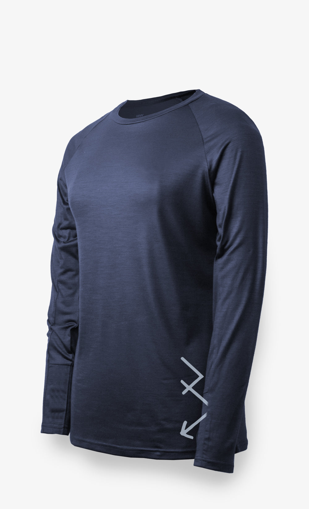 Long-sleeved Merino Stretchwool™ Navy - Arrow