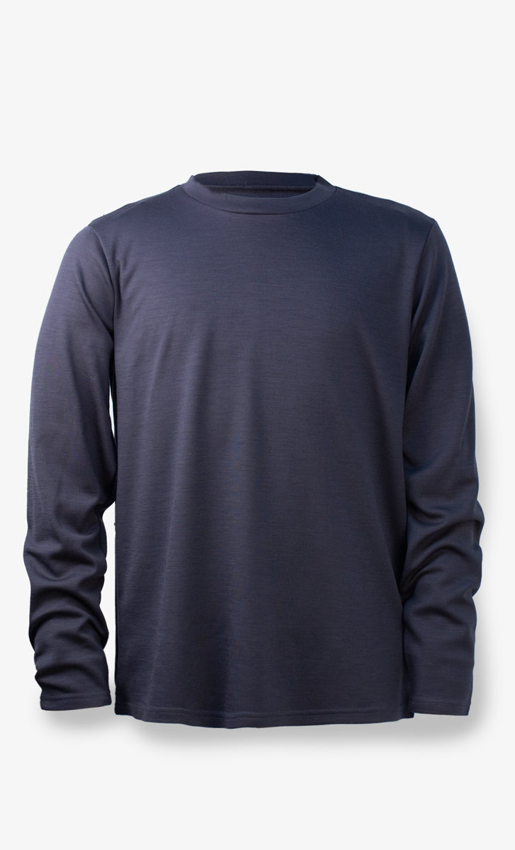 Manches Longues Mérinos Brossé Homme Bush Tech Charbon