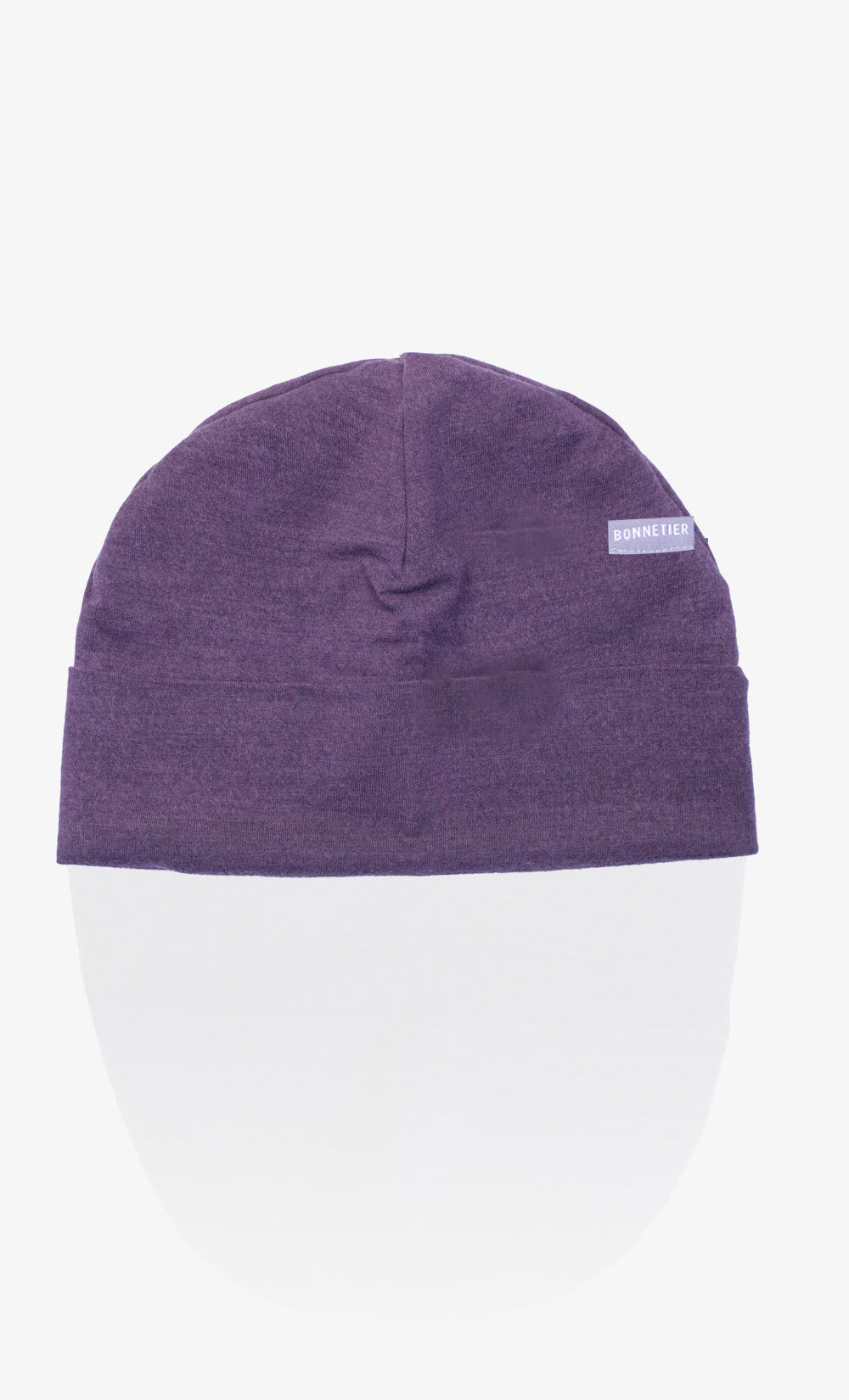 Tuque Mérinos Toundra - Aubergine chiné