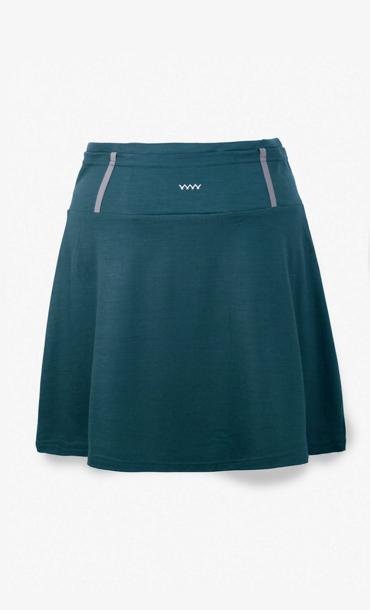 Turquoise Merino Wool Skirt - Nomade